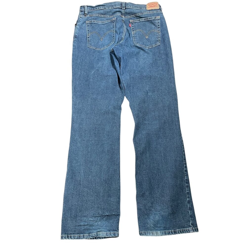 Levi's 550 Women's Dark Blue Relaxed Boot Cut Jeans 14L Measures: 33x34 - Picture 4 of 8